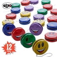 thumbnail image 1 of Kicko Metal Smile Face YoYos - Paquete de 12 Yoyos Happy Face de Colores Surtidos - para N Kicko Kicko, 1 of 2