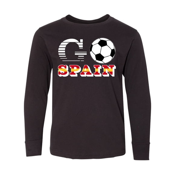 Inktastic Go, Spain- Soccer, Football Long Sleeve Youth T-Shirt