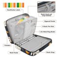 thumbnail image 4 of Haosy Accordion File Organizer Zipper Binder 500 Sheet 6-Tab Expanding File Folder Multi-Pocket 1.2 Inch 3 Ring Cat Butterfly in Space, 4 of 7