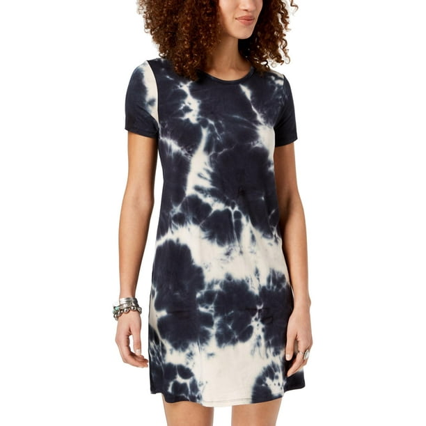 One Clothing - One Clothing Womens Juniors Crew Neck Tie-Dye T-Shirt