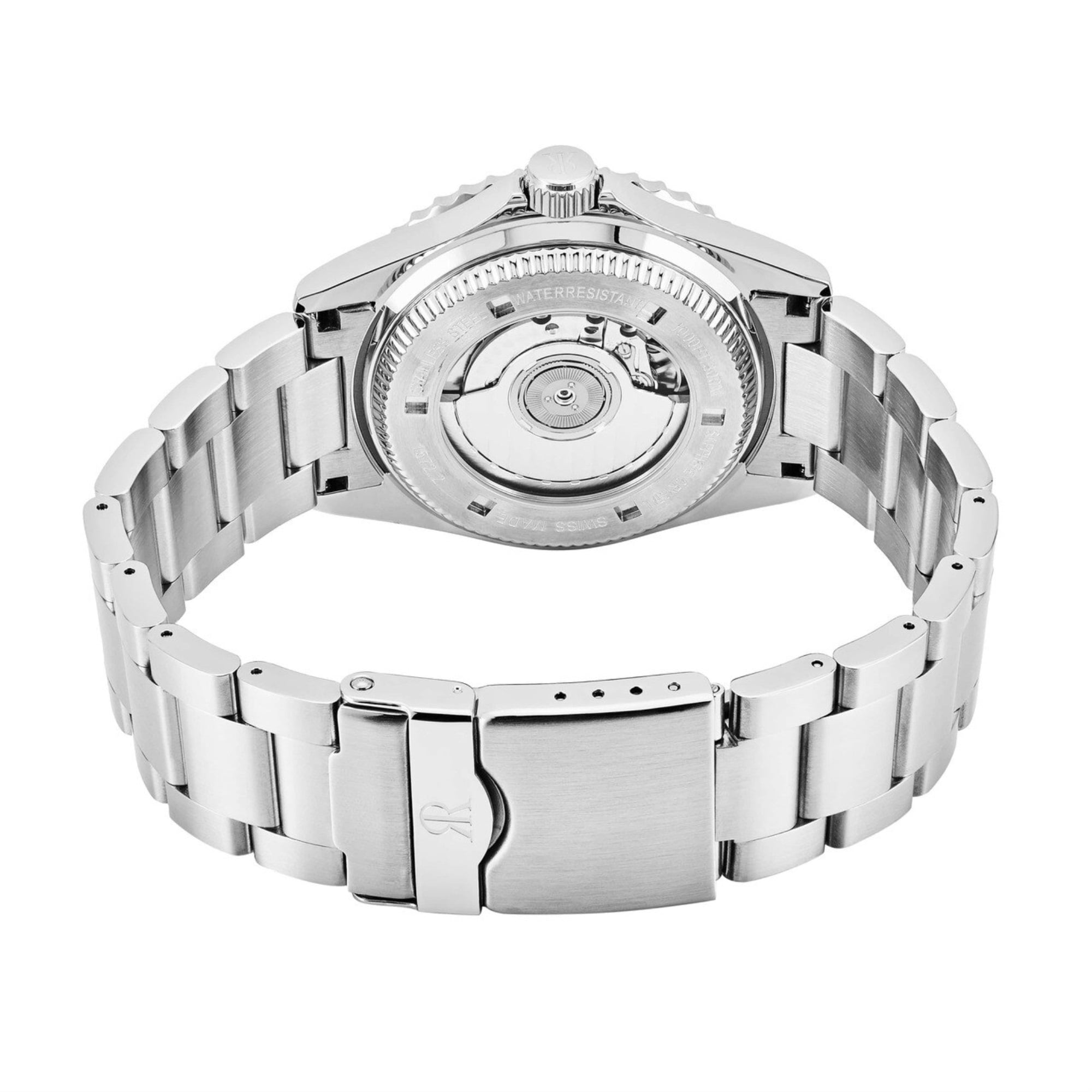 Revue Thommen 17572.2136 Diver GMT Silver Stainless Steel Black Dial Automatic Watch Walmart