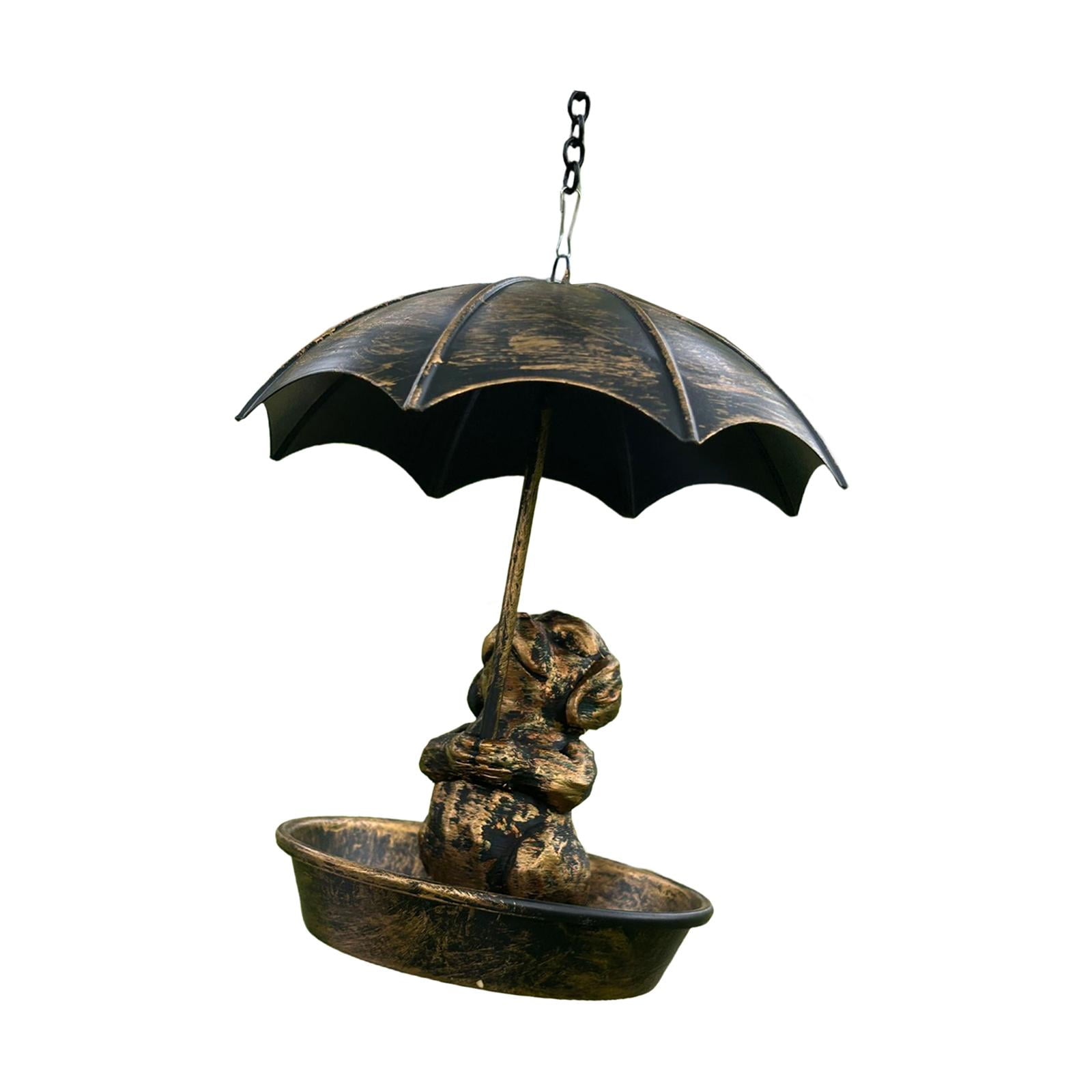 Fzaqwen Bird Feeder Craetive Animal Shape Water Feeding Tray for Balcony Dog