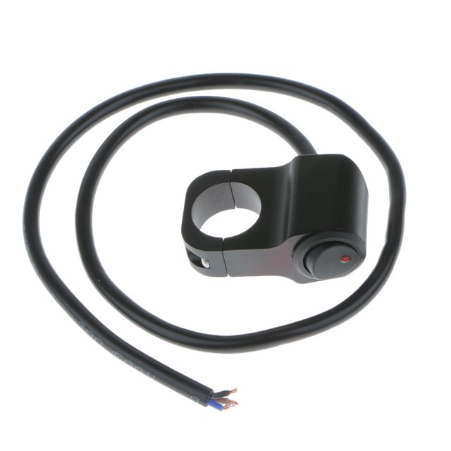 Motocicleta De Aluminio Manillar Atv Interruptor De La Luz Indicadora De Encendido / Apagado Negro Sunnimix Interruptor manillar de la motocicleta