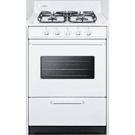 WTM6107SW 24 Gas Range with 4 Sealed Burners  2.92 cu. ft. Oven Capacity  Broiler Compartment  Porcelain Construction  Electronic Ignition and Oven Viewing Window  in (Best Rated Double Oven Gas Range)