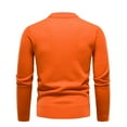 thumbnail image 4 of Vedolay Men's Fall Sweater 2023 Long Sleeve Lightweight Solid Color Knit Pullover Sweater RD3,3XL, 4 of 4