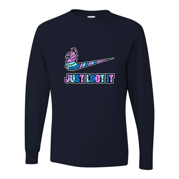 Adult Just Loot It Llama Long Sleeve T-Shirt