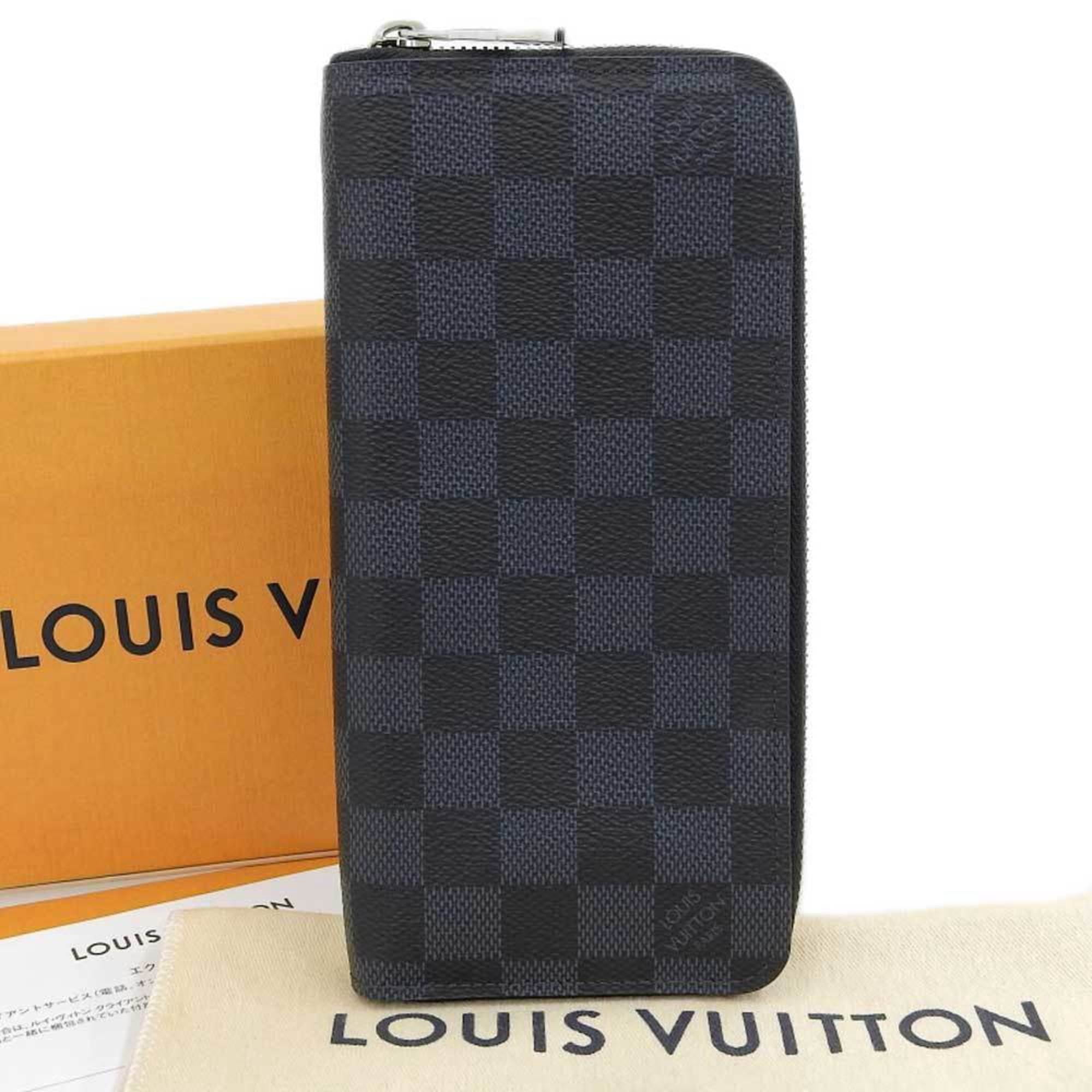 Pre-Owned Louis Vuitton Monogram Eclipse Zippy XL M61698 Men