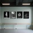 thumbnail image 4 of Aingg 4Pcs Black and White Ballet Wall Art Girl Dancing Canvas Prints Elegant Dance Wall Decor Poster Modern Gallery Style Prints Living Room Bedroom Pictures Unframed, 4 of 6