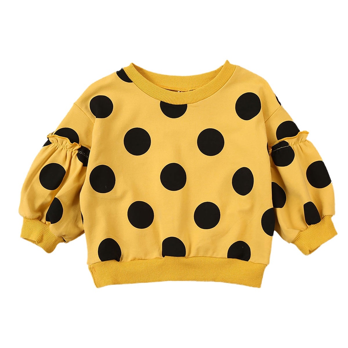 Little Girls Cotton Undershirt Extra Soft Long Sleeve Classical Round