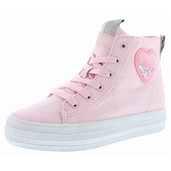 Keds Triple Up High Top PS Girls Shoes Size 13, Color: Pink