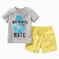 thumbnail image 5 of Toddler Boy Outfit Set Toddler Baby Fire Truck Animal Print Short Sleeve T-Shirt and Shorts 2-Piece Cute Summer Outfit Toddler Boy Short Set, 5 of 8