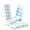 Light Blue, variant on DOQAUS 4 Pack Silicone Ice Cube Trays with Lids, BPA LFGB Safe Stackable Easy Release Ice Molds for Drinks & Food