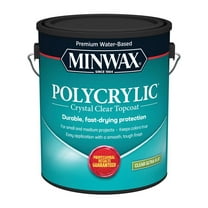Minwax Premium Water-Based Polycrylic Clear Wood Finish, 1 gal
