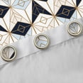 thumbnail image 4 of Homewish Geometric Stripes Curtains Pack of 2 (42x84 Each) for Teens Boys Girls,Vintage Aesthetic Curtains Blackout,Abstract Lines Bedroom Curtains,Microfiber Bedroom Decor, 4 of 6