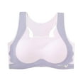 thumbnail image 4 of Girls Soft Training Bras Seamless First Bra Girls Sports Bras Longline Crop - No Pads, Chest Double Lined Pink 11-14Y, 4 of 8