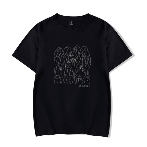 Phoebe Bridgers Ghost Merch Short Sleeve T-shirt Unisex Fashion Crew Neck Top