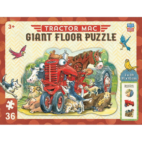 MasterPieces Tractor Mac 36 Piece Floor Jigsaw Puzzle for Kids