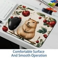 thumbnail image 6 of PhooArto Comfortable Mouse Pad Capybaras Cherries Pattern Desktop Mousepad , 21 x 25 cm Mouse Mat, Non-Slip Rubber Base, Improves Speed and Precision, 6 of 7