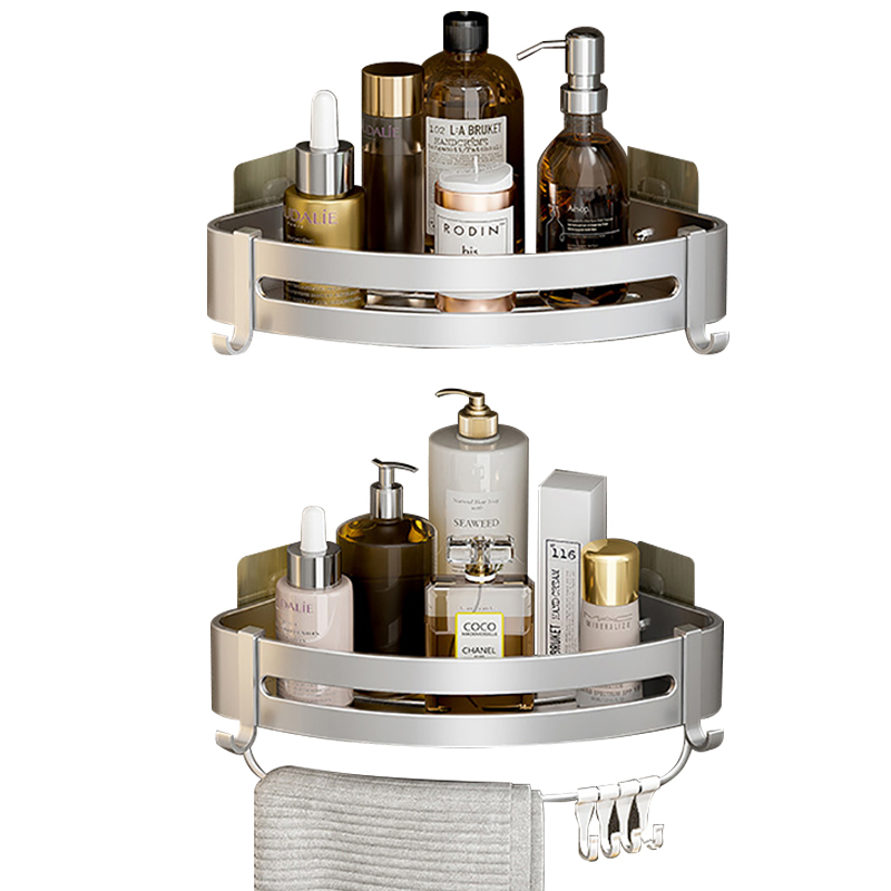 JIGUOOR 2Pack Bathroom Shelves Wall Mounted No Drill Shower Organizer