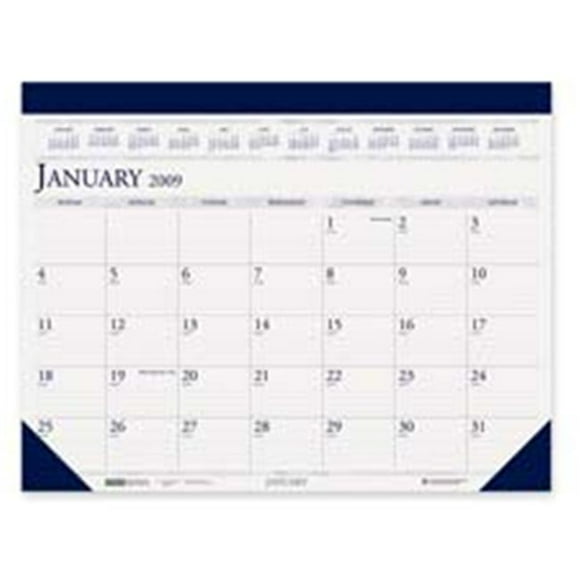 House of Doolittle HOD150HD Desk Pad Calendar- Perf. Top- Jan-Dec- 22in.x17in.- Gray-Blue the product will be for the current year.