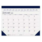 House of Doolittle HOD150HD Desk Pad Calendar- Perf. Top- Jan-Dec- 22inchx17inch- Gray-Blue
