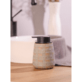 thumbnail image 5 of 12 Oz Soap Dispenser Ceramic Liquid Lotion Dispenser with Easy-to-Press Pump Hand Wash Dispenser for Bathroom Countertop and Kitchen Sink (Farmhouse Grey Liquid Pump), 5 of 7