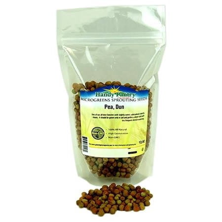 Dun Pea Seeds: 12 Oz - Non-GMO Peas Sprouting Seeds for Vegetable Gardening, Cover Crop, Microgreen Pea Shoots, Vegetable Garden & Microgreens.., By Mountain Valley Seed Company Ship from