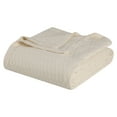 thumbnail image 2 of BNM Diamond Cotton Blanket, King, Ivory, 2 of 5