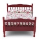 thumbnail image 1 of Cama De Casa De Muñecas, Cama En Miniatura, Mano De Obra Exquisita Delicada Para Dormitorio, Sala De Estar, Niños Y Niñas ANGGREK Marrón, 1 of 8
