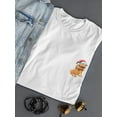 thumbnail image 3 of Pug With Christmas Hat T-Shirt Women -Image by Shutterstock, Female XX-Large, 3 of 4