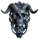 thumbnail image 2 of Figura de calavera de oveja para colgar en la pared, decoración gótica macabra de ovejas Grande, 2 of 9