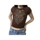thumbnail image 2 of Sunloudy - Camiseta informal de verano para mujer, manga corta, cuello redondo, patrón impreso, camisetas holgadas Sunloudy camiseta de mujer, 2 of 7
