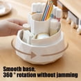 thumbnail image 4 of Plastic Pen Holder White Detachable Rotating Pen Holder with Large Capacity Desktop Plastic Stationery Storage Box for School Office Supplies(1Pcs) Rkxzt, 4 of 8