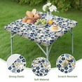 thumbnail image 4 of Blue Baseballs with Yellow Flowers Pattern Square Fitted Tablecloth with Elastic Edge,Square Table Cover,Washable Elastic Table Cover for Home Kitchen Party Decor 34"x34", 4 of 6