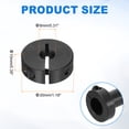 thumbnail image 2 of Uxcell 2pack Single Split Shaft Collar 8mm Bore, One-Piece Clamping Collar 30mm OD 10mm Thickness Carbon Steel Lock Collar Clamp with Set Screws (Black Oxide), 2 of 6