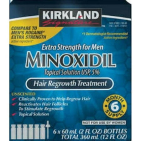 212 Main Kirkland Minoxidil 5 Percentage Extra Strength Men 6 Month Supply Hair Regrowth Solution