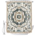 thumbnail image 2 of Shower Curtains for Bathroom, Farmhouse Boho Waterproof Fabric Shower Curtain, Vintage Farmhouse Bohemia Pattern Art Decorative Bathroom Curtain for Bathtub, 66"x72", No Hooks Included, 2 of 9