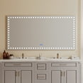 thumbnail image 3 of Litake 40x32 Inch Bathroom Mirror With 3 White Front Circular Lights, Touch Dimming Switch Rectangular Mirror, Anti-Fog, Memory, Shatter-Proof Bathroom Wall Vanity Mirror, 3 of 9