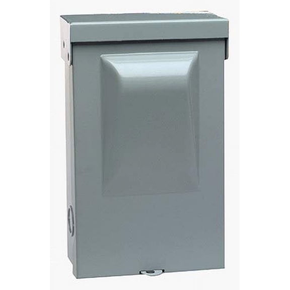 Eaton Non-Fusible AC Disconnect Switch DPU222RP - Heavy Duty, 2-Pole, 60A - Gray
