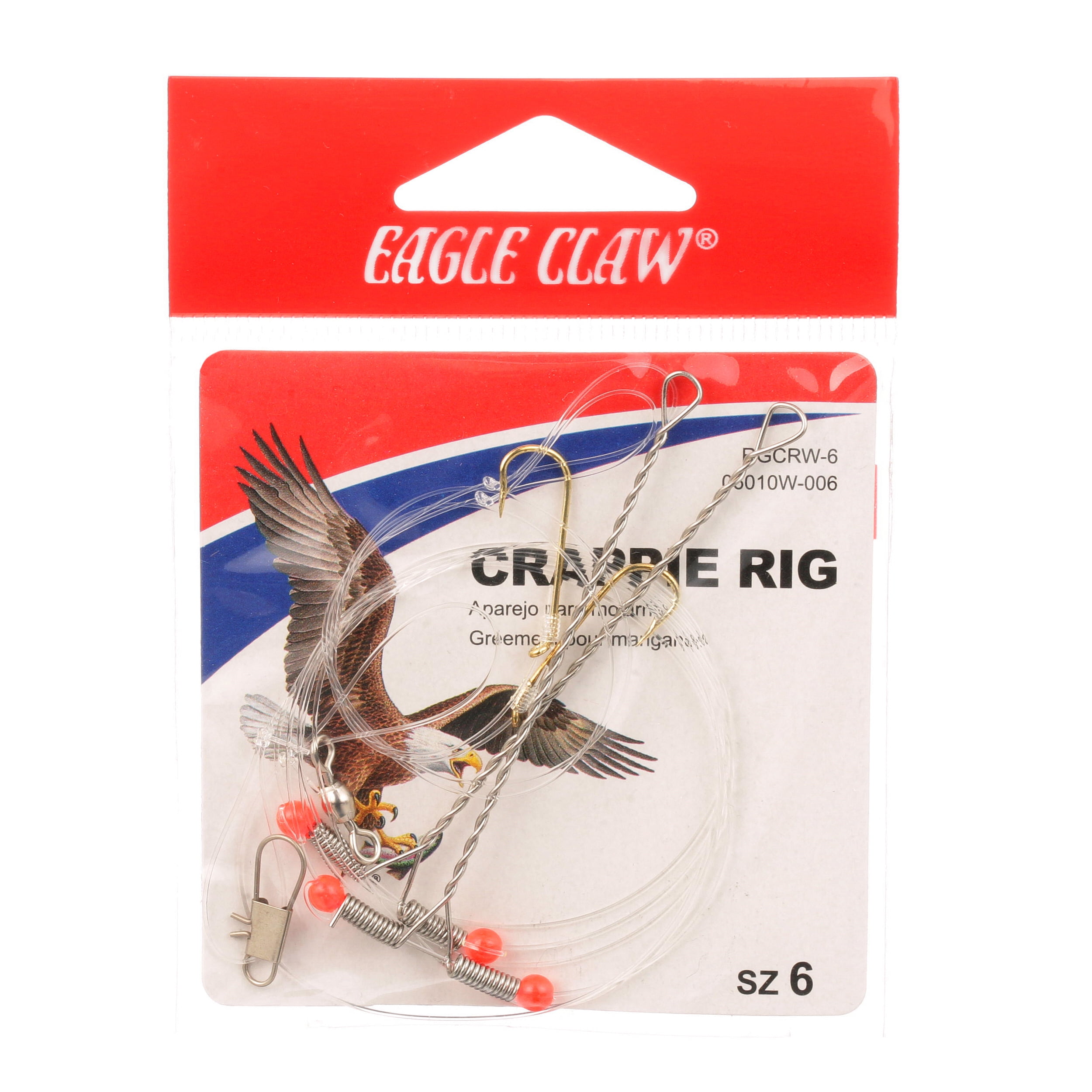 (2 pack) Eagle Claw Crappie Rig