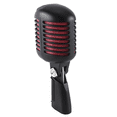 thumbnail image 3 of 2X Microphone Vocal Rétro Classique Professionnel, Micro Balançoire en Métal, pour Karaoké Performance en Direct, 3 of 7