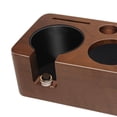 thumbnail image 6 of Esquirla Coffee Tamper Holder Non Slip Coffee Tamper Espresso Station Anti Slip Wooden Coffee Tamper Station Base for Counters Home Walnut, 6 of 7