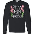 thumbnail image 3 of Inktastic Blessed to Be a Mom and Grandma Pink Flowers Long Sleeve T-Shirt, 3 of 5
