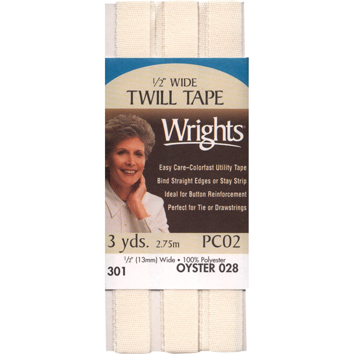 1 Polyester Twill Tape from Wrights 2 yards