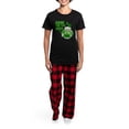 thumbnail image 4 of CafePress - Here For The Beer! St Pats Women's Dark Pajamas - Women's Short Sleeve Print T-Shirt and Pants Dark Cotton Pajama Set, 4 of 7