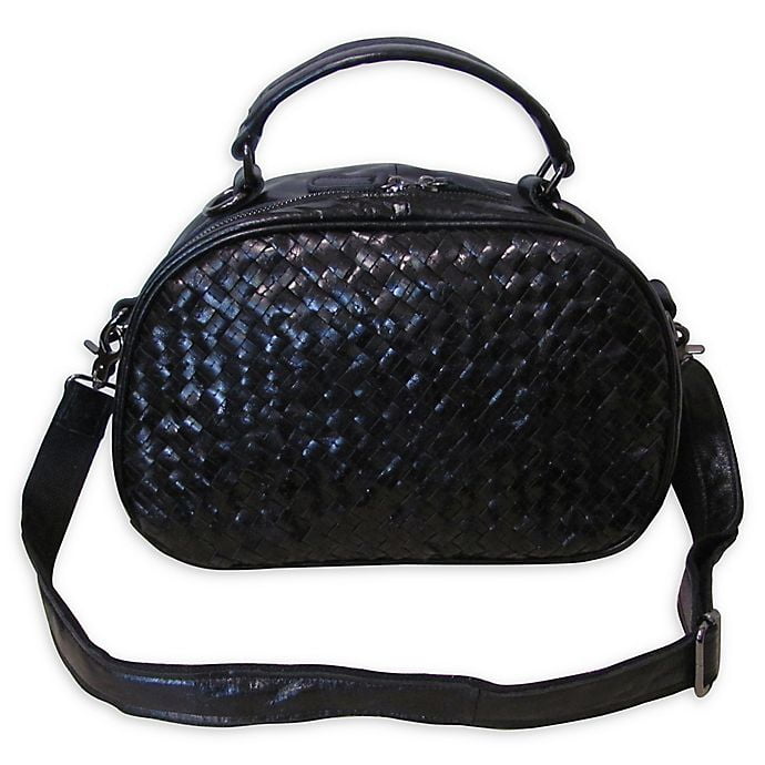 Amerileather Beckett Woven Handbag in Black - Walmart.com