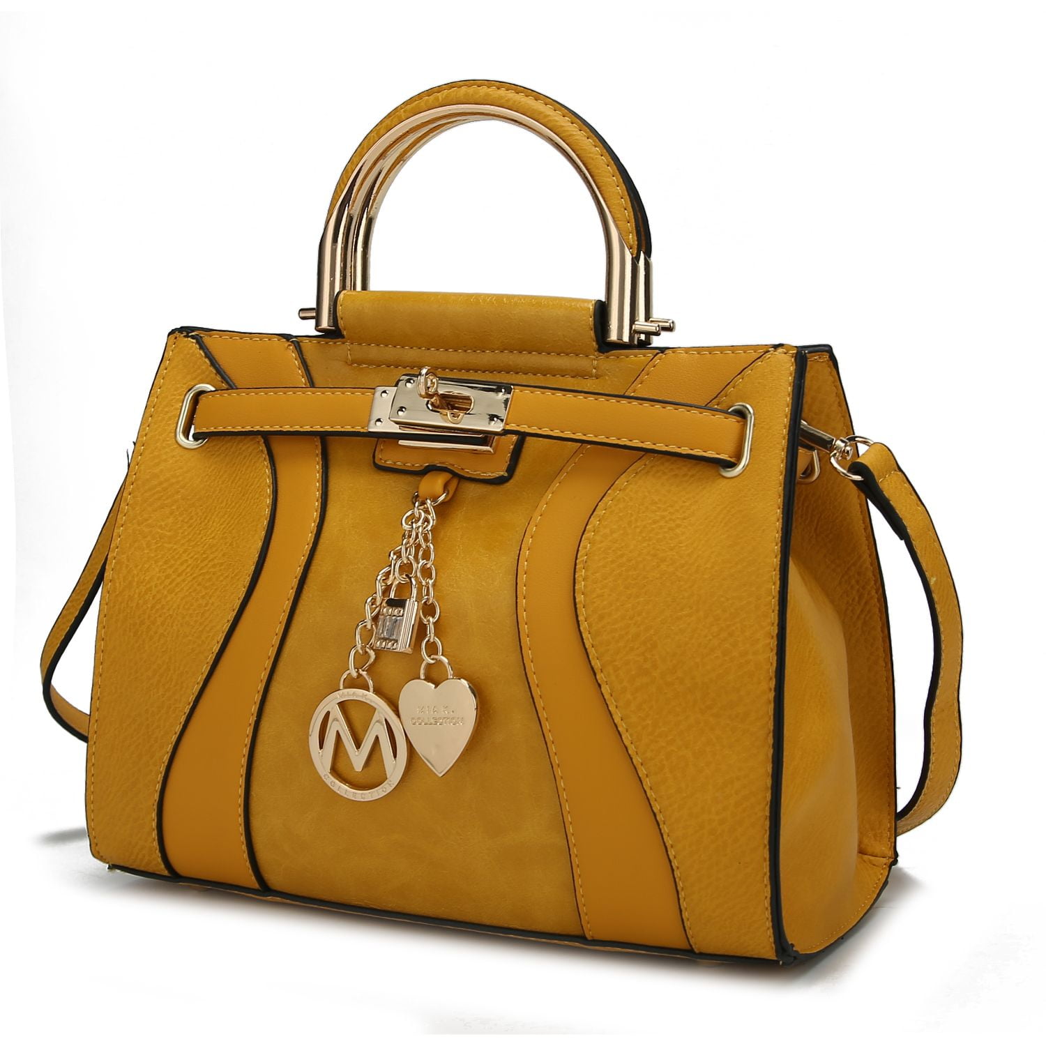 MKF Collection Cassia Satchel by Mia K. - Cassia Solid Mustard ...