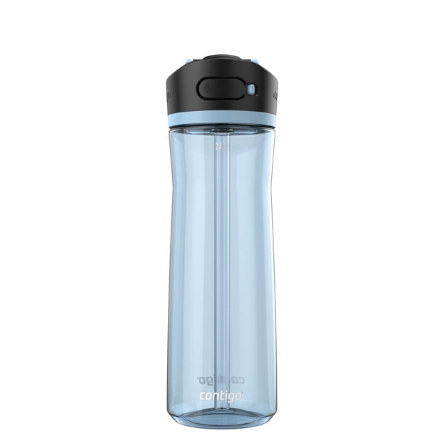 Contigo Ashland 2.0 Leak-Proof Water Bottle with Straw and Carry Handle, BPA-Free, Dishwasher Safe, Glacier