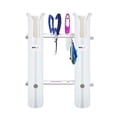 thumbnail image 4 of Portable Fishing Rod Rack Rod Holders 2-Tube ABS Plastic Rod Racks Rail Mount Clamp Bracket Lure Pliers Storage Socket, 4 of 8
