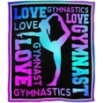 thumbnail image 1 of LHSHID Love Gymnastics Blanket Fleece Throw Home Decor Soft Cozy Blanket Bed Couch Sofa for Girls Boys Teens 60"x80", 1 of 7
